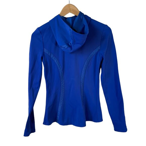 ATHLETA Women's Full Zip Hooded Verbier Fleece Lined Jacket Blue Size XXS - Picture 4 of 12